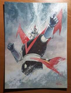 Luca Raimondo | Il grande Mazinga - L. Raimondo - original illustration - Page volante - Exemplaire unique | Catawiki