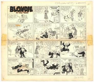 Chic Young | Young - BLONDIE, Sunday Page  (9/28/1958) | Russ Cochran