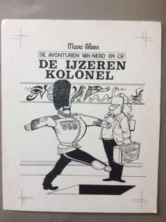 Marc Sleen | Sleen, Marc - Nero - Original cover + inkleuring - De ijzeren kolonel - Het Volk 2de reeks - (1976) | Catawiki