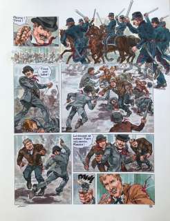 Kas | Kas - Planche originale couleur - La Fille de Paname T2 - L’Homme aux tatouages - (2014) | Catawiki