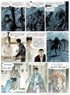 Hermann | Lune de Guerre, planche originale à l’aquarelle pour cet album paru en 2000 chez Dupuis. | Septimus