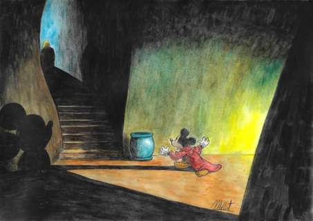 Millet | Millet - Original Drawing - DIN A3 - The Sorcerer’s Apprentice | Catawiki