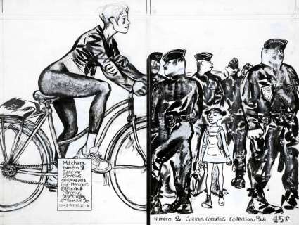 Blutch | Mitchum, illustration Ã  l’encre de Chine et Ã… | Millon