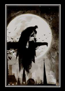 Keron Grant - huge batman watercolor painting!