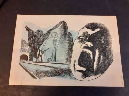 Karel Thole | Illustrazione originale horrorifica - Karel Thole - Pre- Urania - Page volante - EO - (1950) | Catawiki