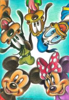 Joan Vizcarra | Disney Friends : One for all, All for one ! - Original Drawing - Joan Vizcarra | Catawiki