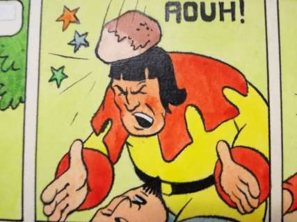 Bob de Moor | De Moor, Bob - Originele pagina (pagina 45) - Le mystère du vieux chÃ¢teau fort - (1947) | Catawiki