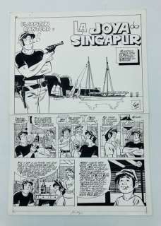 Carrillo - | Carrillo - 8x Original page - El CapitÃ¡n Pantera - Complete story - (1987) | Catawiki