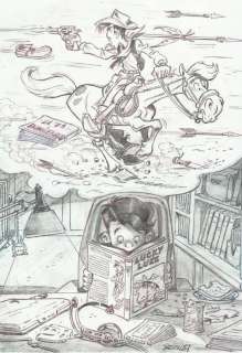 Bernat, Serrat | Bernat, Serrat - Original drawing - Lucky Luke | Catawiki