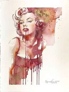 Giovanna Casotto | Giovanna Casotto - Illustrazione originale "Marilyn Monroe" - Page volante - (2018) | Catawiki