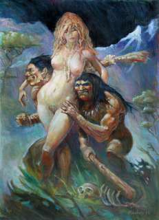 Vénus - Illustration originale huile par Régis MOULUN