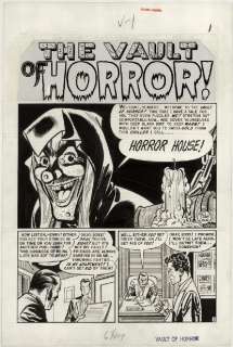 114: Craig Vault #15 Horror House! original comic art | Russ Cochran