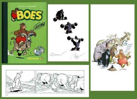 Wil Raymakers, Thijs Wilms | Boes - Luxe editie Boes Integraal deel 11 - Genummerd 26/80 - Met originele strook + ex-libris - Cartonné - EO (2020) | Catawiki