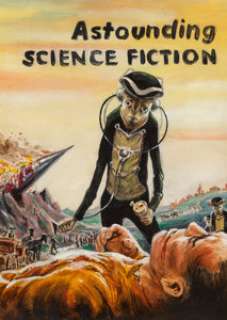 Edmund Emshwiller (American, 1925-1990)
 Astounding Science Fiction cover preliminary, August 1956
 Acrylic on board
 8 ... | Heritage