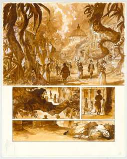 Fabrice Meddour - Planche oirignale - Tome 1 - John Arthur Livingstone - Le Roi des singes