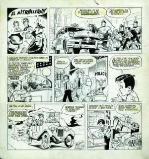 Uderzo Albert - Luc Junior en Amérique Encre de Chine pour la planche No.