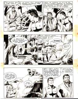 Gallieno Ferri | Zagor n. 10 - Gallieno Ferri - Tavola Originale "La danza della scure" - Page volante - Exemplaire unique - (1966) | Catawiki