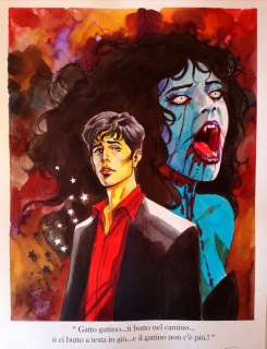 Candita, Giuseppe | Dylan Dog - G. Candita - tributo a "Polvere di stelle" - Page volante - Exemplaire unique - (2022) | Catawiki