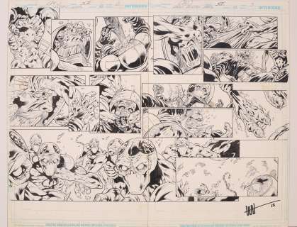 CAFU and Scott Hanna - Original Art for Green Lantern Corps (2011 2nd Series DC) Issue 13, Pages 2-3
