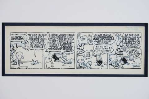 Walt Kelly | Pogo - Originele inkttekening Pogo - Exemplaire unique - (1956) | Catawiki