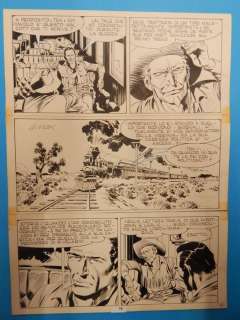 Giovanni Ticci | Tex n. 297 - Giovanni Ticci - Tavola Originale "Gli Avvoltoi" - Page volante - Exemplaire unique - (1985) | Catawiki