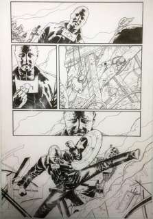 John Cassaday - 43 X 29 Cm. | Captain America - John Cassaday - Originele pagina - Exemplaire unique - (2002) | Catawiki