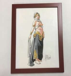 Bourgne, Marc | Bourgne, Marc - Dessin original couleur - Danseuse orientale - (2021) | Catawiki