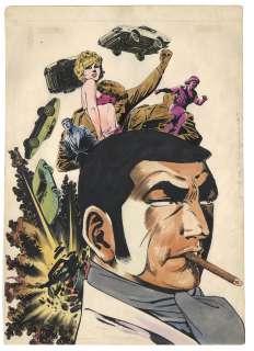 Saito Takao Saito to high Hand-drawn Color Manuscript "Big Comic special edition Golgo 13" second current cover page