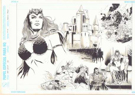 Fabiano Neves - Red sonja #32 pgs. 12 & 13 - red sonja montage dps - 2008