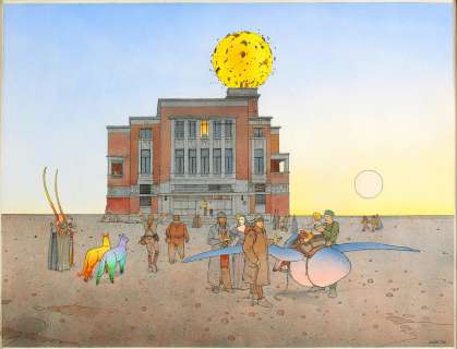 Moebius | Mystère Montrouge et petit soleil, illustration Ã… | Millon