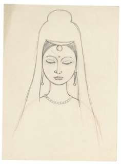 Osamu Tezuka hand-drawn Image board "Journey to the West" Kannon | Mandarake (Big Web)