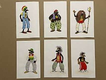 Ben Radis | Ben Radis - 6x Dessin original couleur - Rasta | Catawiki