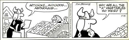 Browne - HAGAR THE HORRIBLE, Daily (11/14/1987) | Russ Cochran