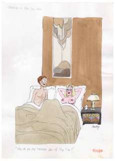 Francis ’’Smilby’’ Wilford-Smith Original Artwork Done for ’’Playboy’’ -- Pen & Watercolor Measures 11’’ x 15’’ | Nate Sanders