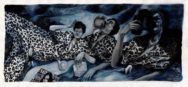 Elene Usdin | Detroit Roma – Double planche originale 98 et 99 | Galerie Barbier