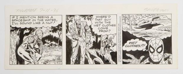 Lot 719 - THE AMAZING SPIDER-MAN ORIGINAL COMIC STRIP ART | misc / divers