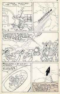 Pier Lorenzo de Vita | Topolino #301 - Pier Lorenzo De Vita - tavola originale "Paperino Cosmonauta" - Page volante - Exemplaire unique - (1961) | Catawiki