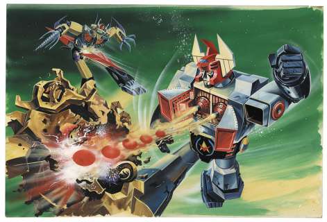 Toshio Okazaki Hand-Drawn Color Illustration " Wakusei Robo Danguard Ace" | Mandarake (Big Web)