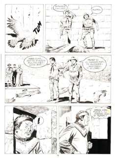 Guglielmo Letteri | Guglielmo Letteri Tex - 2x Tavola Originale "La morte scende dal cielo" - (1987) | Catawiki