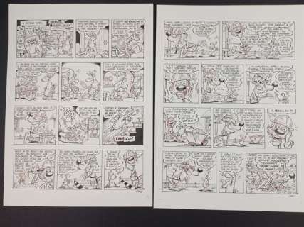 Giacomo Michelon | Giacomo Michelon Coppia di tavole consecutive | Catawiki