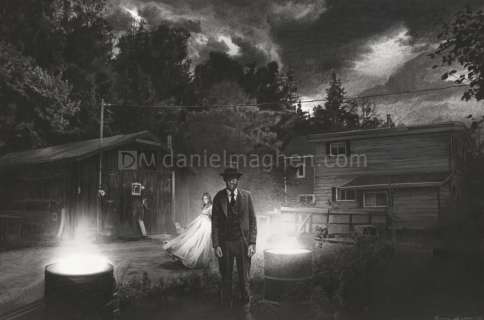 Romain Renard - Illustration originale pour la chronique n°11, Lilith - Chroniques de Melvile - Melvile