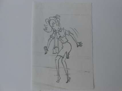 Pom | Pom - Originele potloodillustratie - Piet Pienter en Bert Bibber - Susan bij de Knobbelgilde - (1995) | Catawiki