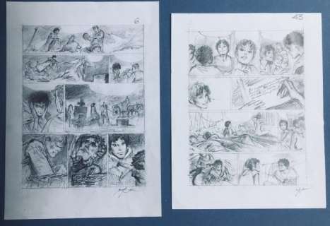 Follet, René | Follet, René - 2x Planche originale crayonnée - Terreur T1 - (2002) | Catawiki