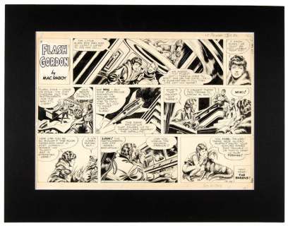 "FLASH GORDON BY MAC RABOY" DECEMBER 29, 1963 SUNDAY PAGE ORIGINAL ART. | Hake’s