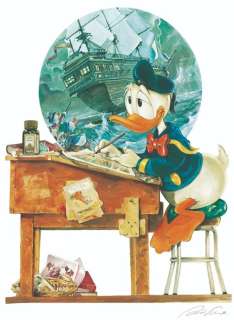 Pierpaolo Rovero | Donald Duck 14/50 - "At his working Desk" - 70 x 50 cm - Signed Original Art Print by Pierpaolo Rovero | Catawiki