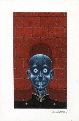Jean-Michel Nicollet | ILLUSTRATION ORIGINALE DE COUVERTURE DE LA PUNITION DE LA MORT | Galerie Barbier