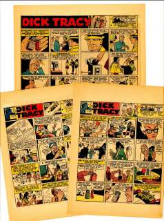 A Collection of DICK TRACY Tear Sheets, (1966) | Russ Cochran