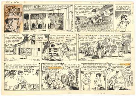 McClure - LITTLE ANNIE ROONEY, Original Sunday Page, (07/22/1962) | Russ Cochran