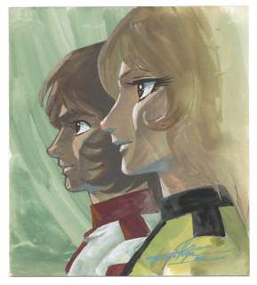 Kogawa Tomonori Handwritten color shikishi "Space Battleship Yamato"