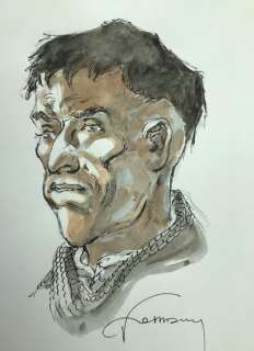 Hermann | Hermann - Dessin original couleur - Les Tours de Bois-Maury | Catawiki